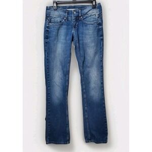 FREEMAN T.PORTER Women's Jeans Trousers Distressed Used Look Size 28 Measures 30